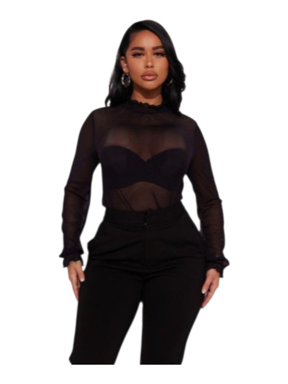 Magnifique chandail en Mesh - Heart Hips 🖤